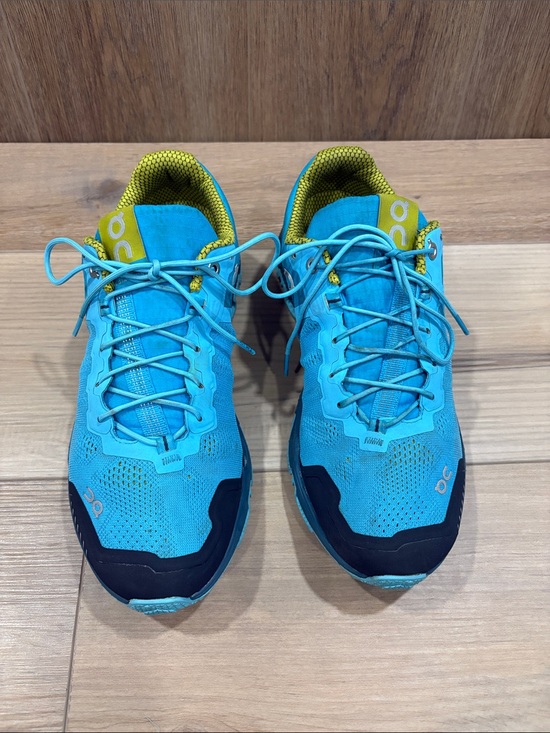 On Running Shoes - ON Clouds Cloudventure Trail Running Horizon Blue Teal Sulfer Green Athletic 8.5